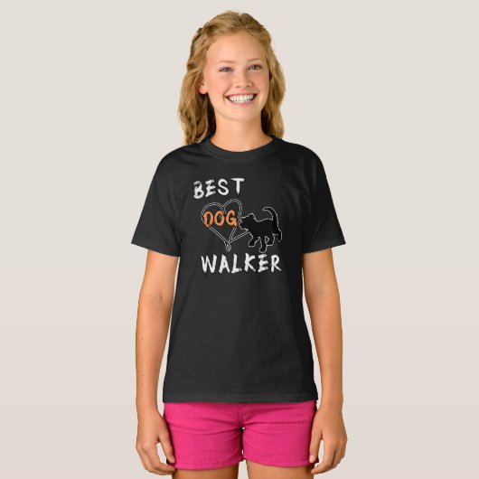 De beste hond Walker T-shirt (Voorkant volledig)