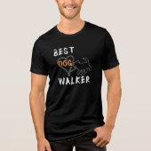 De beste hond Walker Tri-Blend Shirt (Voorkant)