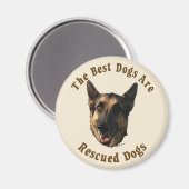 De beste honden worden gered - Duitse herderhond Magneet (Voorkant / Achterkant)