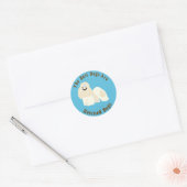 De beste honden worden gered (Shih Tzu) Ronde Sticker (Envelop)
