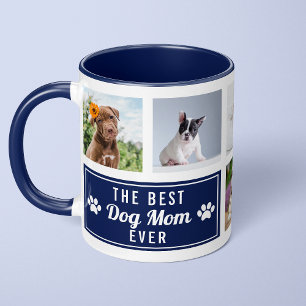 De Beste Hondenmoeder Ooit Navy Blauwe Huisdiercol Mok