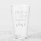De beste hondenmoeder ter wereld glas (Achterkant)