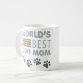 De beste hondenmoeder ter wereld koffiemok (Voorkant links)