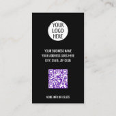 De beste hondentrimmer Shih Tzu Niet Logo QR-code Visitekaartje (Achterkant)