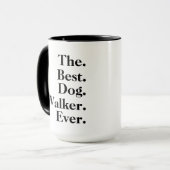 'De Beste Hondenuitlater Ooit' Speels Leuk Cadeau Mok (Voorkant links)