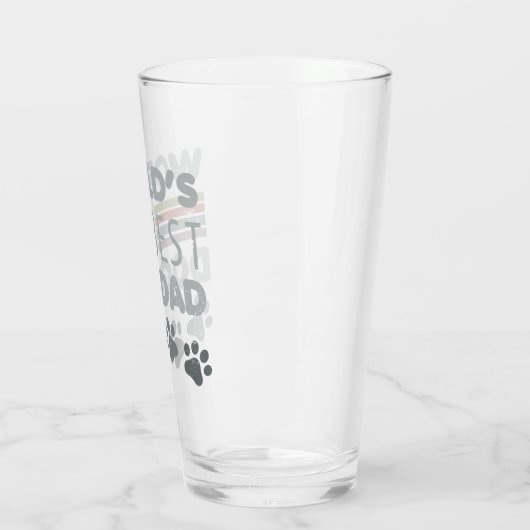 De beste hondenvader ter wereld glas (Links)