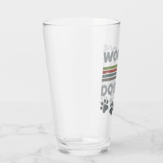 De beste hondenvader ter wereld glas (Rechts)