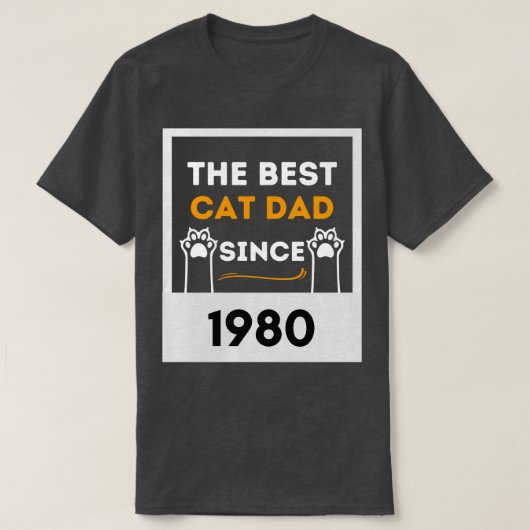 De beste hondenvader uit 1980 t-shirt (Design voorkant)