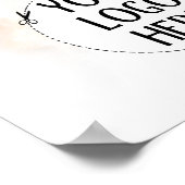 De Beste hondenverzorger Shih Tzu Geen Logo QR cod Poster (Hoek)