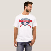De beste honkbal softpap ter wereld t-shirt (Voorkant volledig)