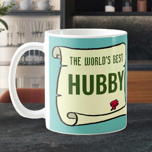 De beste hubby ter wereld. echtgenoot koffiemok