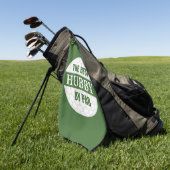 De beste Hubby van Par Golfers Funny Pun Golfhanddoek (Groen)