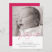 De beste Huidige ooit Aankondiging van de Geboorte (Voorkant / Achterkant)