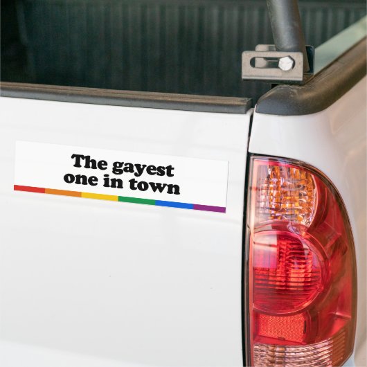 De beste in de stad bumpersticker (Op Truck)