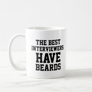 De beste interviewers hebben oormerken koffiemok