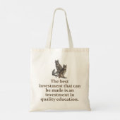 De beste investering die kan worden gedaan - onder tote bag (Achterkant)