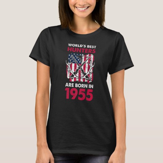 De beste jagers geboren in 1955 in Amerikaanse FL. T-shirt (Voorkant)