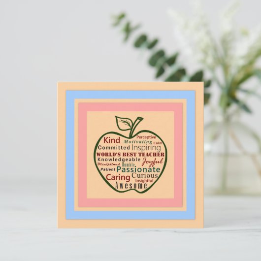 De beste Kaart van de moderne groene Apple-wereld (Staand voorkant)