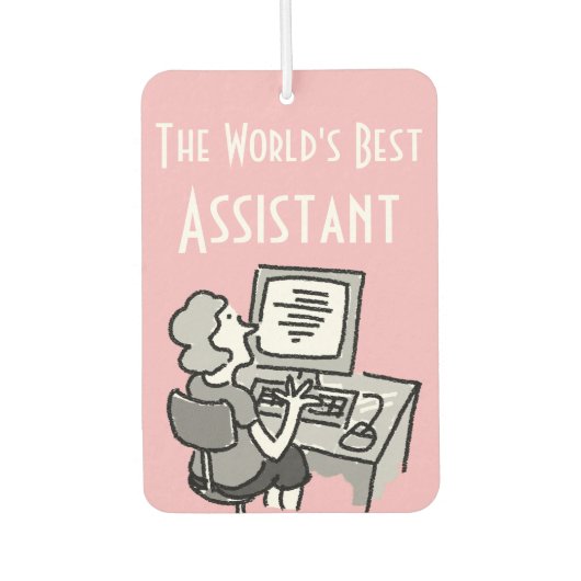 De Beste Kantoormedewerker ter Wereld Luchtverfrisser (Voorkant)