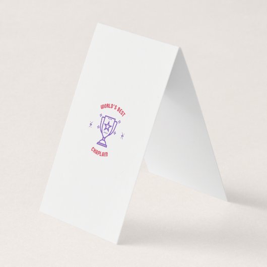 De beste kapelaan ter wereld visitekaartje (Voorkant)