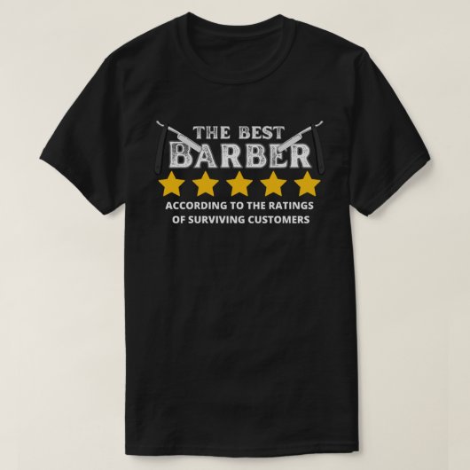 De Beste Kapper Grappig T-shirt (Design voorkant)