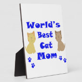 De beste kat-mam ter wereld fotoplaat (Zijkant)