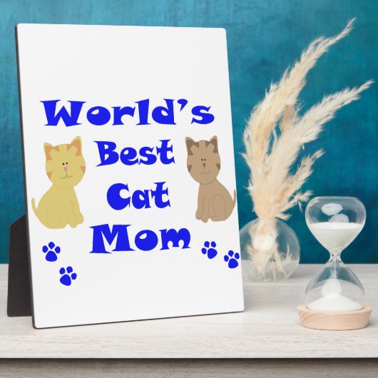 De beste kat-mam ter wereld fotoplaat (Zijkant)