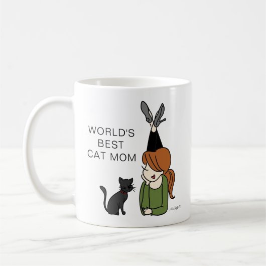 De beste kat-mam ter wereld koffiemok (Links)