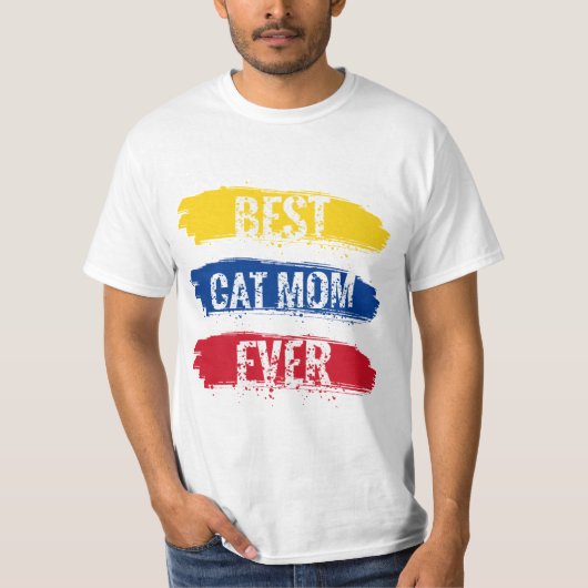 De beste kat-mam ter wereld t-shirt (Voorkant)