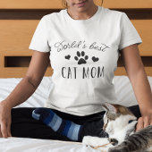 De beste kat-mam ter wereld t-shirt