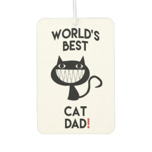 De beste kat-pap ter wereld Fun Cat Cartoon Luchtverfrisser