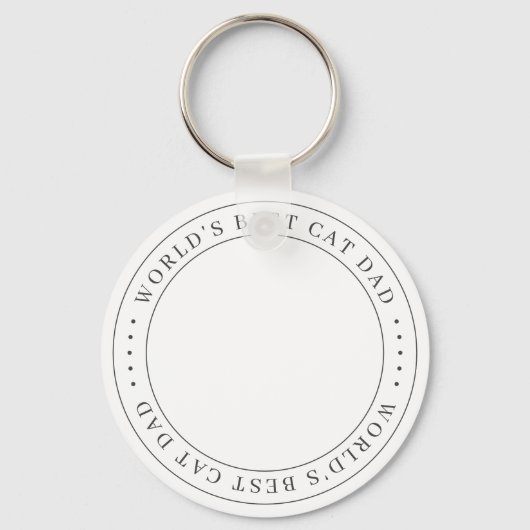 De beste kat-pap van de wereld is een simpele foto sleutelhanger (Voorkant)