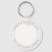 De beste kat-pap van de wereld is een simpele foto sleutelhanger (Voorkant)