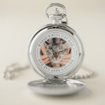 De beste kat-pap van de wereld is een simpele foto zakhorloge<br><div class="desc">Dit eenvoudige en klassieke ontwerp is samengesteld uit serif typografie en voegt een douanefoto toe.</div>