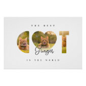 De Beste KAT Ter Wereld Aangepaste 3 Foto Collage Perfect Poster (Voorkant)