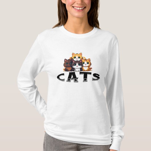 De beste katten t-shirt (Voorkant)