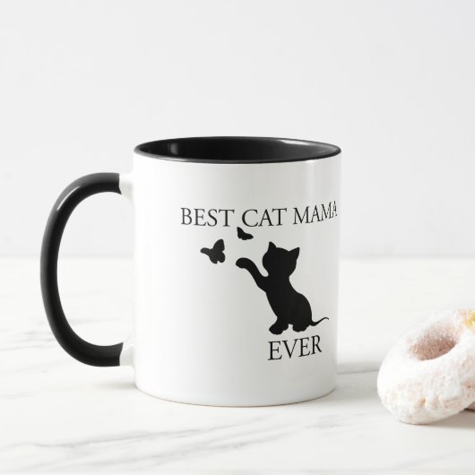 De beste kattenmama ooit mok (Met donut)