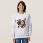 "De Beste Kattenmoeder" Gepersonaliseerde Foto Har Trui (Voorkant volledig)