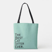 De beste kattenoppas ooit. tote bag (Achterkant)