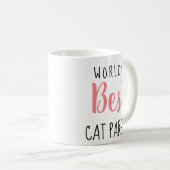 De beste kattenouders ter wereld -  koffiemok (Voorkant rechts)