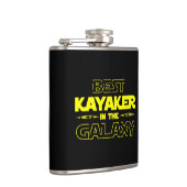 De beste kayaker in de melkweg heupfles (Rechts)