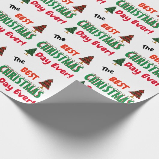 De beste kerst ooit! Bomen inpakpapier (Hoek)