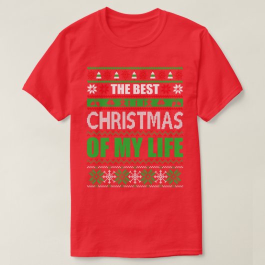 De beste kerst van mijn leven t-shirt (Design voorkant)
