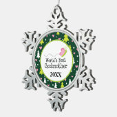 De beste kerstcadeautjes voor godmoeders ter werel tin sneeuwvlok ornament (Rechts)