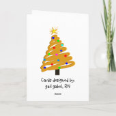 De beste Kerstkaarten van de Verpleegster Feestdagen Kaart (Achterkant)