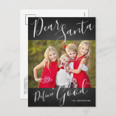 De beste Kerstman bepaalt de Goede Foto van Feestdagenkaart (Voorkant / Achterkant)