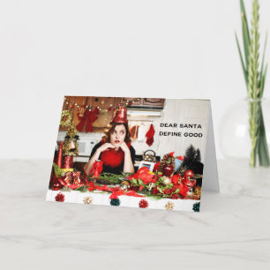 De "beste Kerstman, bepaalt Goed " Feestdagen Kaart