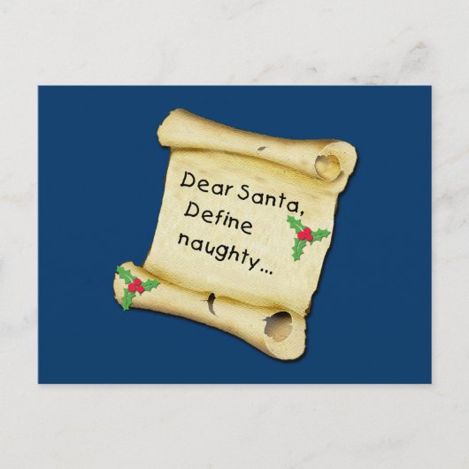 De beste Kerstman… bepaalt Ongehoorzame T-shirts, Feestdagenkaart (Voorkant)