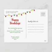 De beste Kerstman, de kat deed het - Feestdagenkaart (Achterkant)