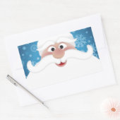 De beste kerstman rechthoekige sticker (Envelop)